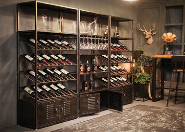 Steel Material Wine Rack Cabinet / Beer Storage Rack 800*350*1800mm