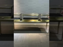 Khóa cửa hàng trang sức có thể khóa 2 cửa 1 kệ khóa điện hoặc khóa thông thường